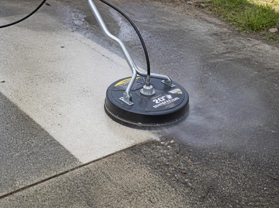 Concrete Pressure Washing after pressure washing