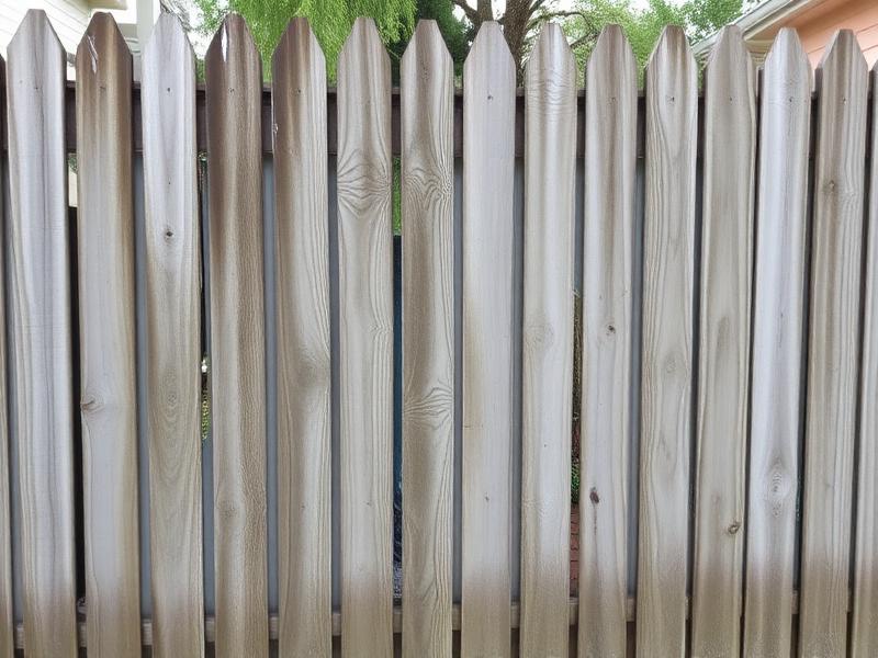 Wooden Fence Washing before pressure washing